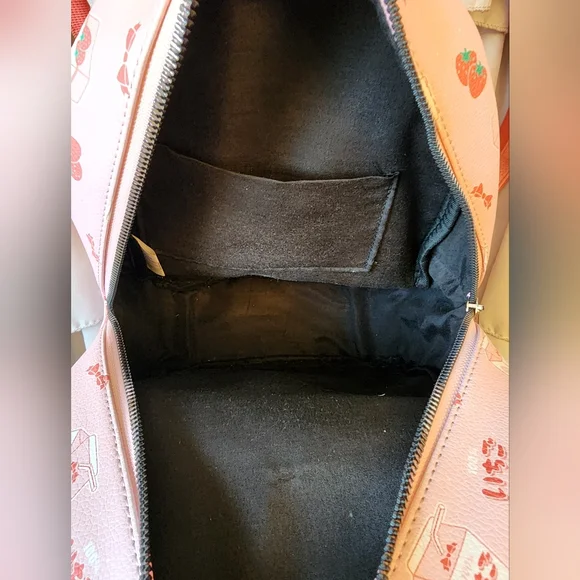 Hot Topic Japanese Strawberry Pink Backpack - Picture 3 of 5